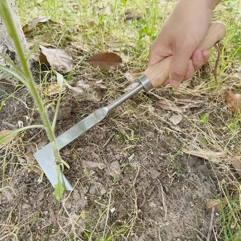 Stevige Onkruidsteker van Koolstofstaal met Ergonomische Grip - Handgereedschap voor Tuin & Tegels