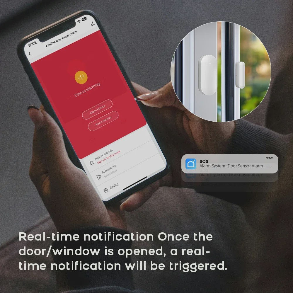 Tuya Smart Home Beveiligingssysteem met 4G WiFi, APP Meldingen en Bewegingsdetector