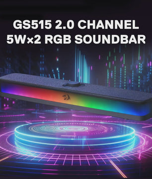 Redragon GS515 RGB Soundbar: Compacte Desktop Speaker met Bluetooth 5.3 & USB-C
