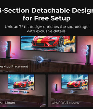 ULTIMEA Apollo S70 Ultra Soundbar: 7.1ch Surround, 410W, Subwoofer & RGB