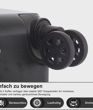YONSLY Hardcase Koffer 16/20/24/28 Inch - Lichtgewicht 4-Wiel Trolley met Cijferslot