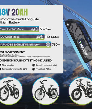 Varstrom E-bike Batterij 36V/48V/52V - Krachtige Lithium Accu met 40A BMS & Lange Levensduur