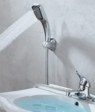 Badkamer Kraan met Douchefunctie - Wastafelmengkraan Warm & Koud - Chroom