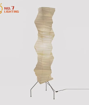 Akari Noguchi Stijl Verticale Vloerlamp - Japans Design Rijstpapier
