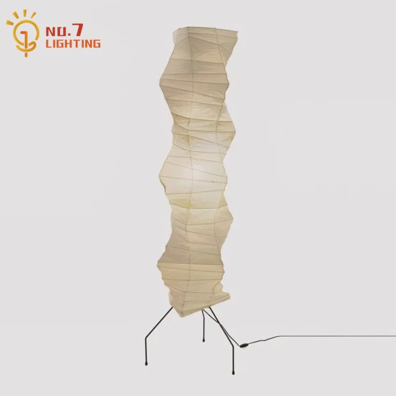 Akari Noguchi Stijl Verticale Vloerlamp - Japans Design Rijstpapier