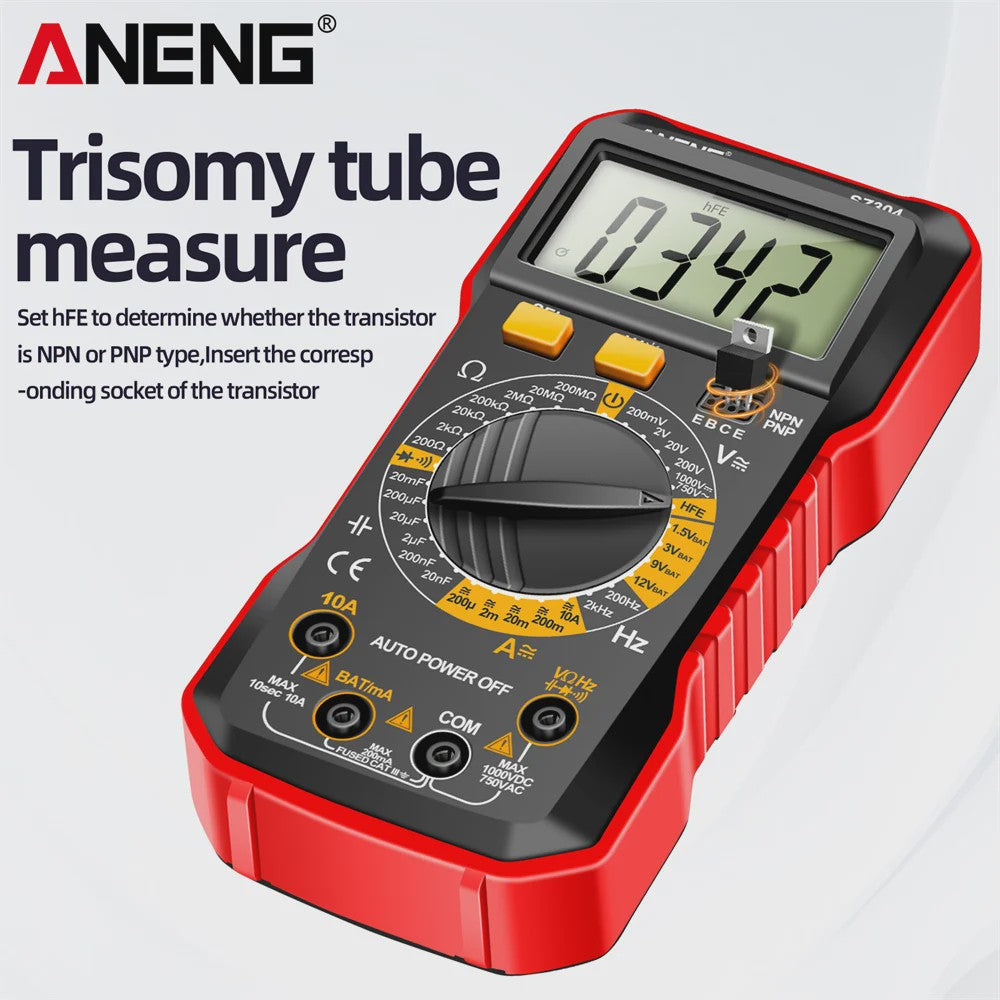 ANENG SZ304 Digitale Multimeter: Hoge Precisie AC/DC Spanning, Stroom, Weerstand & NCV Tester