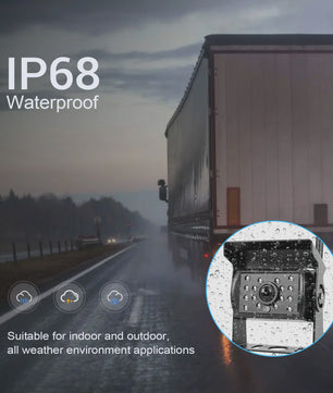7" HD Draadloze Achteruitrijcamera met Nachtzicht en Waterdichte Monitor voor Vrachtwagen & Bus