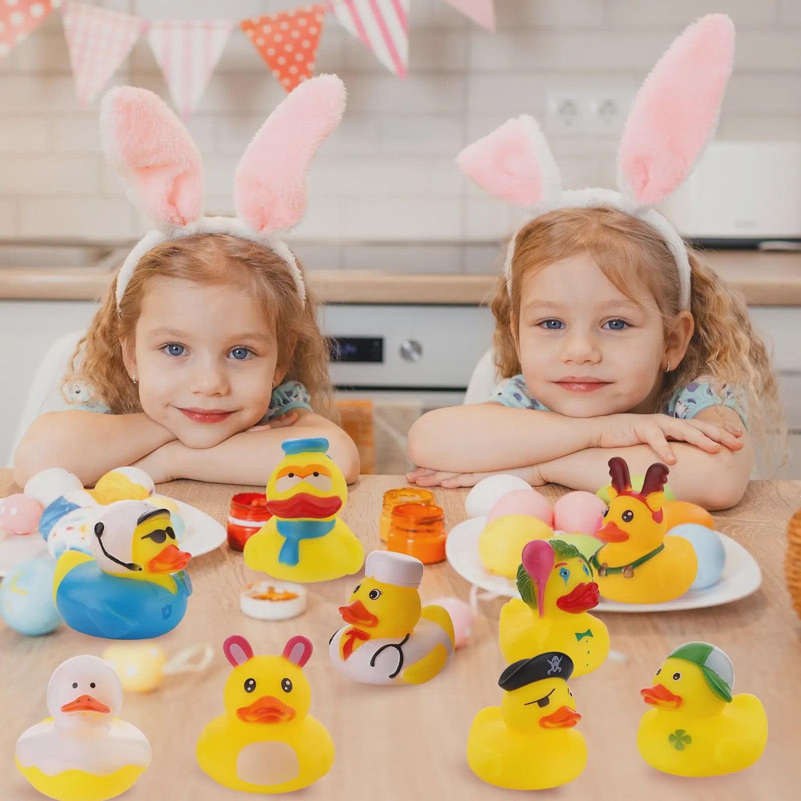 Set van 25 Mini Badeendjes - Assorti Speelgoed voor Baby Bad, Zwembad & Cruisen