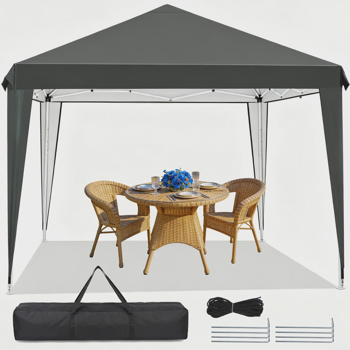 Pop-Up Partytent 3x3m - Waterdicht & UV-beschermend - Snel Opzetbaar