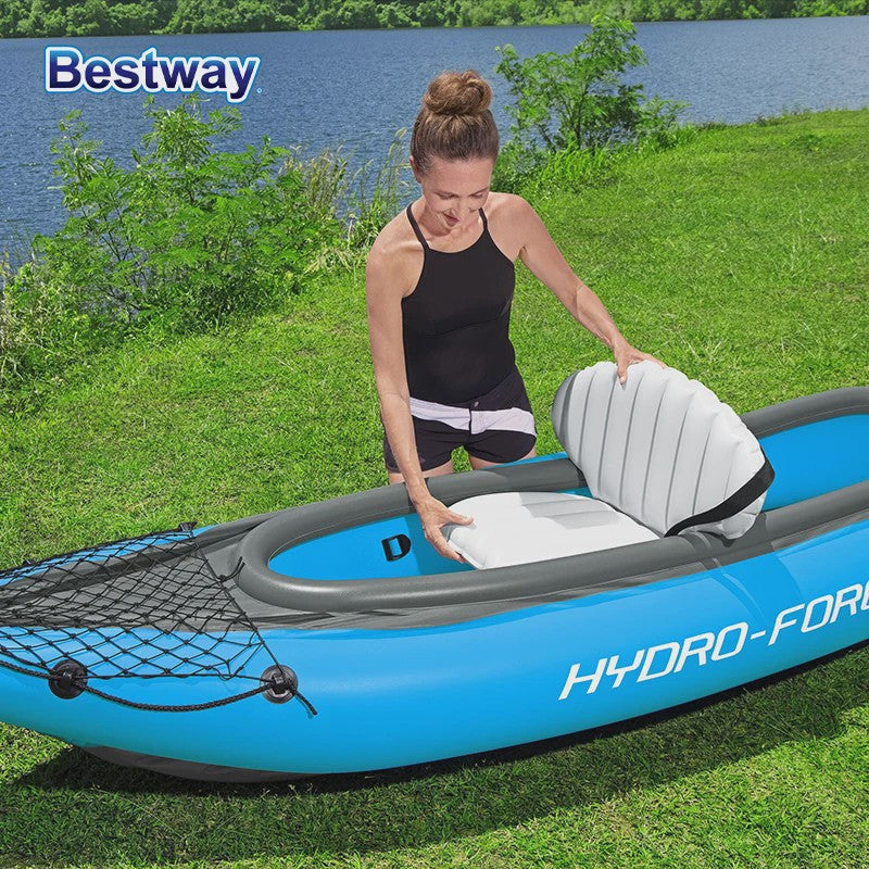 Bestway Hydro-Force Opblaasbare Vis Kajak - Duurzaam PVC, Draagbaar & Lichtgewicht