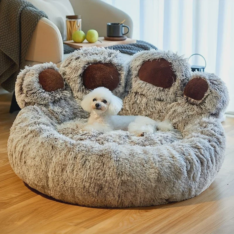 Luxe Hondenkussen en Kattenmand in Unieke Pootvorm - Super Zacht en Comfortabel voor Puppy's en Kleine Honden