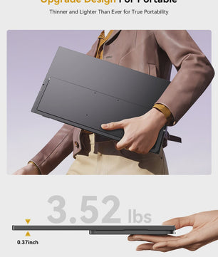Uperfect 21.4" Draagbare Monitor - 1080P FHD, 100Hz, IPS Scherm, Ideaal voor Gaming & Laptops