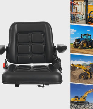 Comfortabele Tractor en Heftruck Stoel met Veiligheidsgordel en Verstelbare Rugleuning