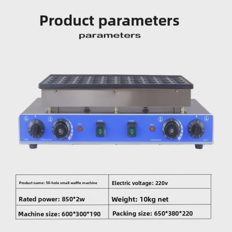 Professionele Poffertjesplaat Elektrisch - 50 Stuks Non-stick