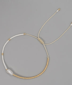 Elegante Baroque Parel Armband met Miyuki Zaadparels - Verstelbaar & Stijlvol