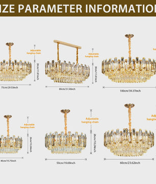 Luxe Gouden Kristallen Plafondlamp LED - 3 Kleuren Dimbaar - Hanglamp voor Eetkamer