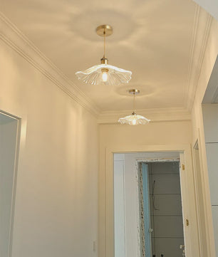 Vintage Bloemen Glazen Hanglamp - Sfeervolle Decoratie voor Woonkamer & Slaapkamer