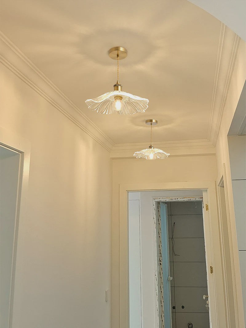 Vintage Bloemen Glazen Hanglamp - Sfeervolle Decoratie voor Woonkamer & Slaapkamer