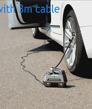 Draagbare 12V Auto Luchtpomp - 150 PSI Elektrische Bandenpomp voor Auto, Motor, Fiets & Ballen met LED