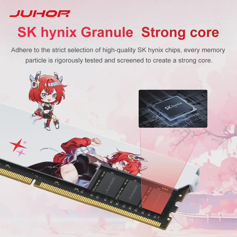 JUHOR DDR4 8GB 3200MHz CL16 Desktop RAM - Hoge Prestaties & Stabiliteit