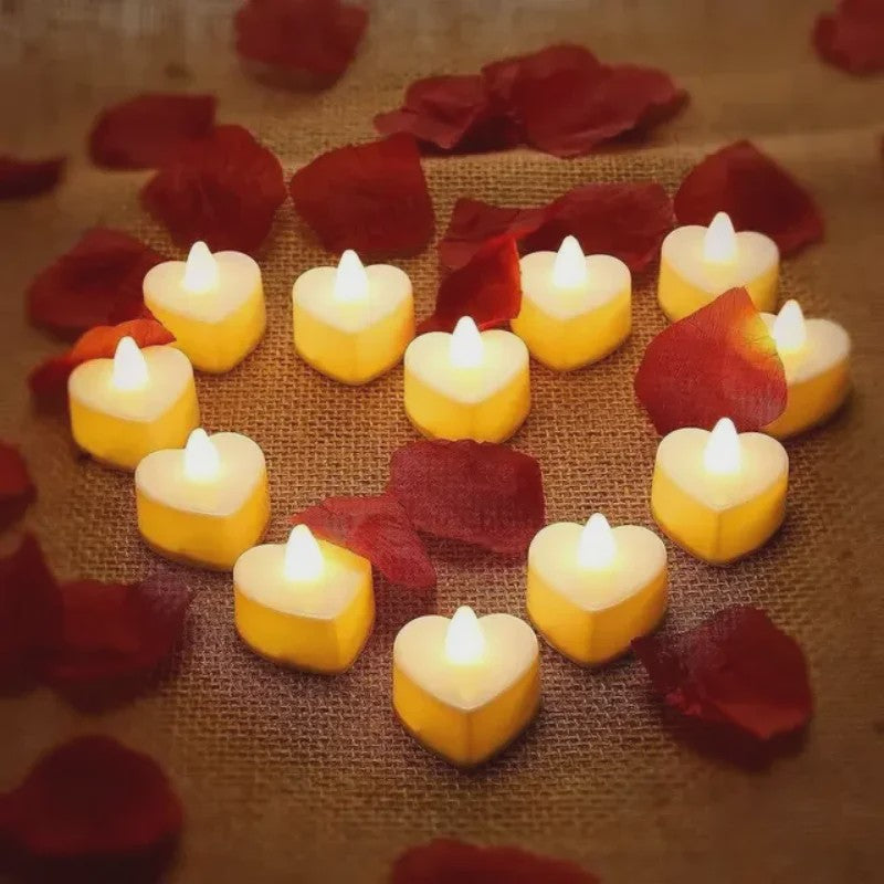 9x Hartvormige Geurkaarsen - Romantische Sfeer voor Valentijn, Bruiloft & Decoratie