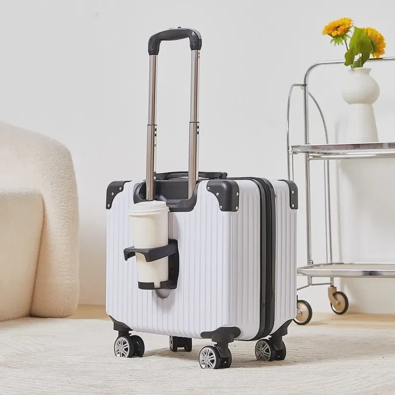 18-inch Trolley Koffer met Bekerhouder - Stijlvol en Praktisch Reisbagage