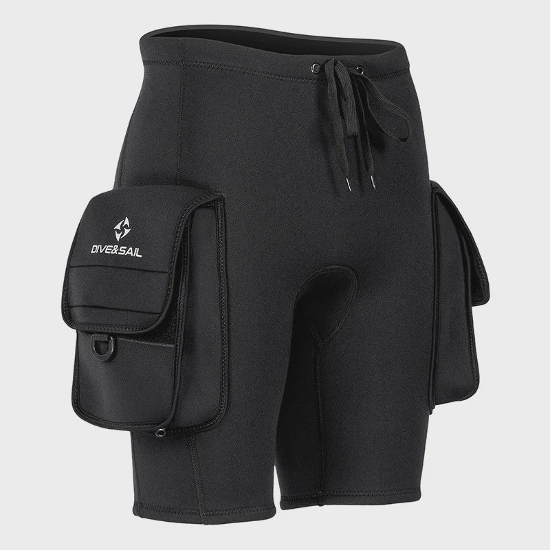 Duikshort 3mm Neopreen Heren - Waterdichte Shorts met Zakken voor Watersport