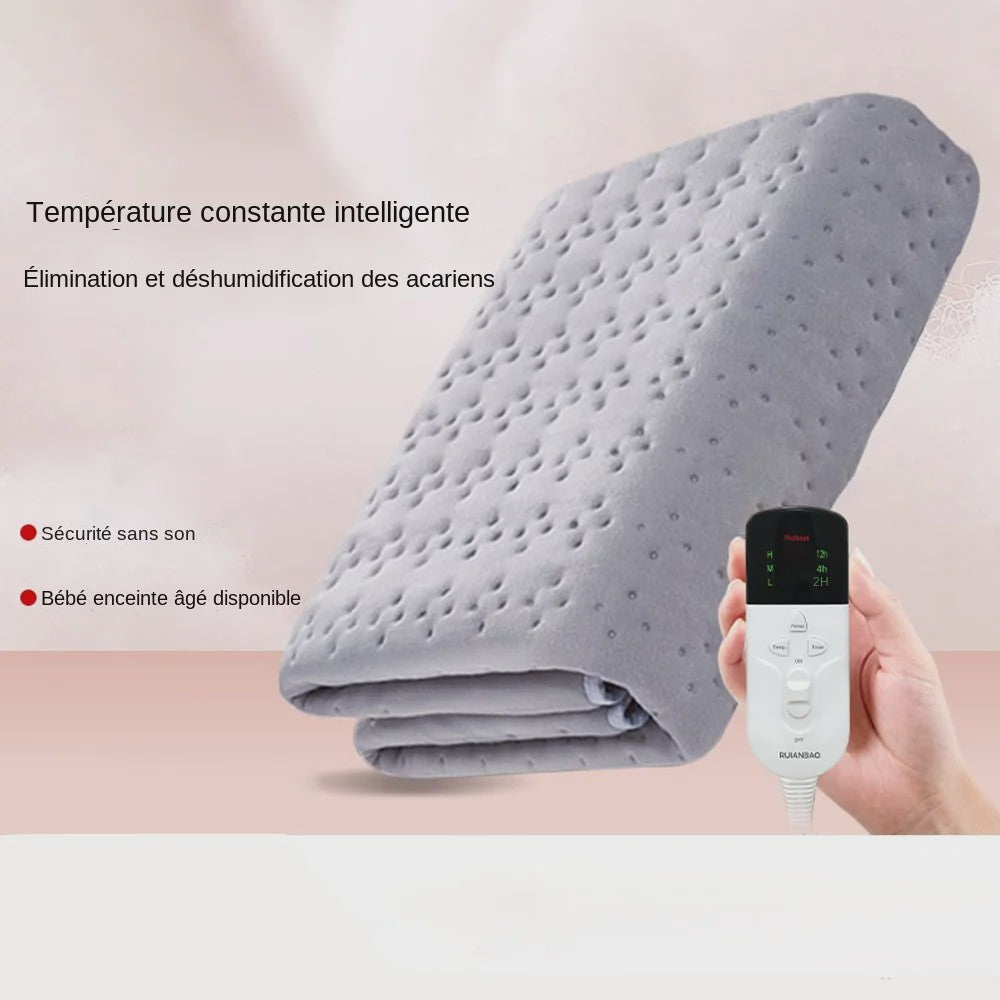 RUIANBAO Elektrische Deken 150x80cm - Snel Warm, 3 Warmtestanden, Timer & Automatische Uitschakeling