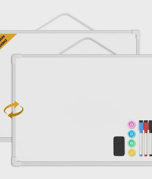 Dubbelzijdig Magnetisch Whiteboard 40x30cm met 3 Markers en 4 Magneten
