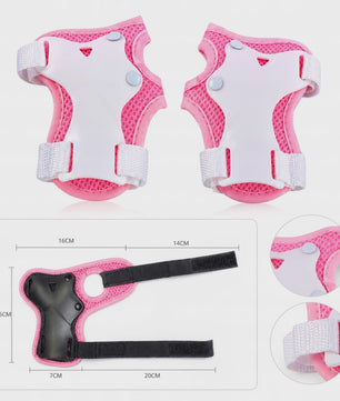 Kinder Helm & Beschermers Set Roze - Verstelbaar voor Fiets, Skateboard, Scooter
