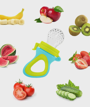 Baby Voeding Set: Silicone Fruit Speen & Lepel Flesje voor Baby's en Peuters