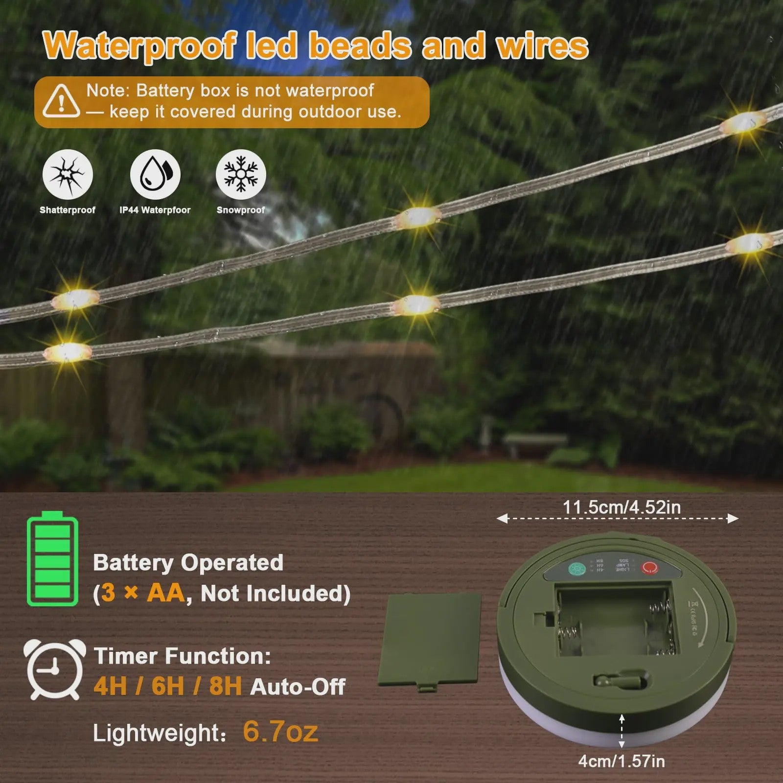 Draagbare LED Camping Lamp met Dimfunctie & SOS - Waterdicht IP64