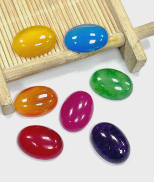 10x Kristal Cabochons Ovaal 13x18mm - Natuurlijke Helende Stenen voor Sieraden Maken