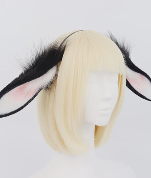 Pluche Konijnenoren Haarband - Feestelijk Accessoire voor Cosplay & Feesten