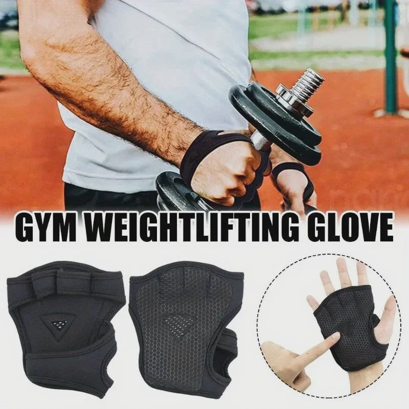 Fitness Handschoenen Halve Vinger met Polsondersteuning - Non-Slip Grip voor Gewichtheffen & Bodybuilding