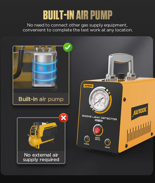 AUTOOL SDT102 Rookmachine 12V Auto Rooklek Detector - Diagnose Uitlaat & EVAP