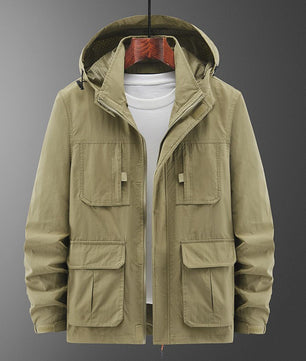 Herfst Winter Heren Casual Outdoor Jas met Capuchon - Plus Size
