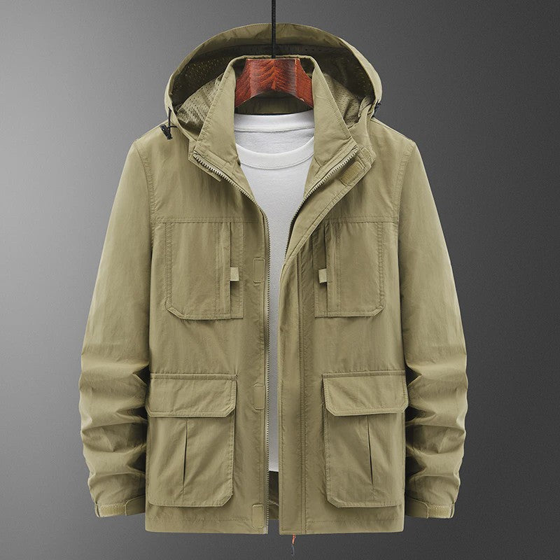 Herfst Winter Heren Casual Outdoor Jas met Capuchon - Plus Size