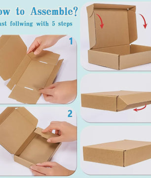 Set van 10 of 20 Bruine Kartonnen Verzenddozen & Mailers - Stevig Kraftpapier