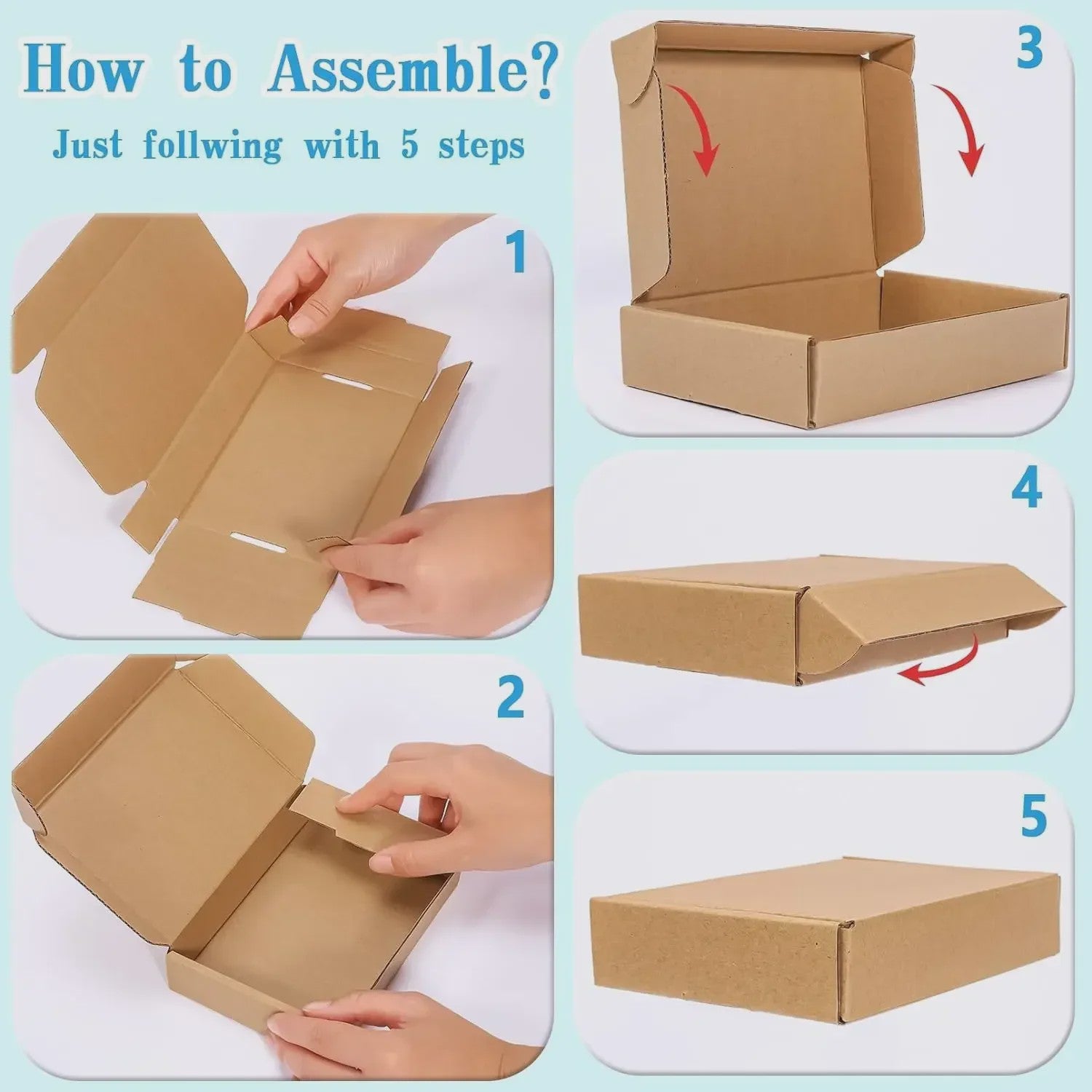 Set van 10 of 20 Bruine Kartonnen Verzenddozen & Mailers - Stevig Kraftpapier