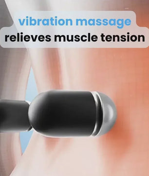 3-in-1 Rugmassager met Warmte & Vibratie voor Rugpijn Verlichting en Tractie