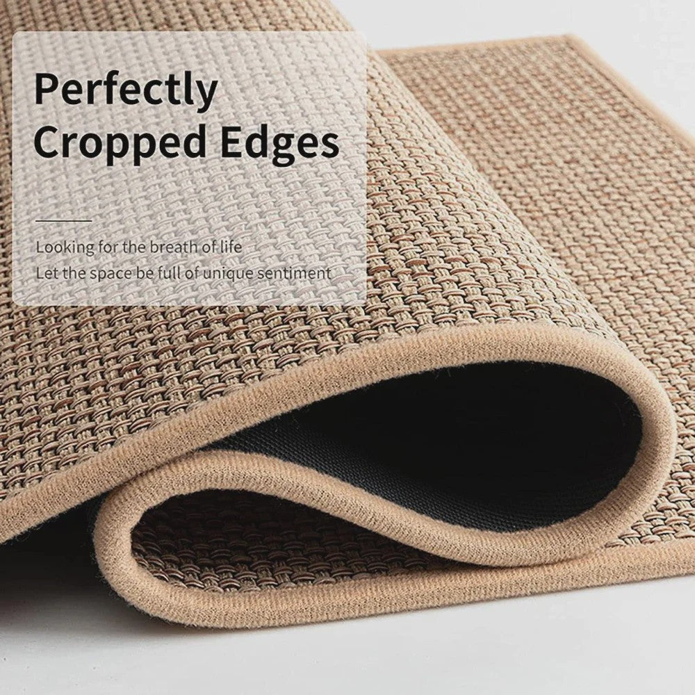 Wasbare Antislip Keuken Runner - Faux Sisal Keukenmat met Natuurrubber Anti-slip Onderkant