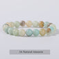 Natuurstenen Armband Dames - Elastisch, Blauw, Yoga & Healing Sieraden