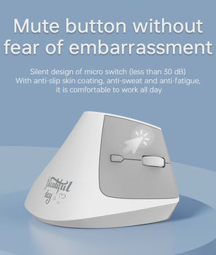 Ergonomische Verticale Draadloze Muis - Oplaadbaar, Bluetooth & 2.4G