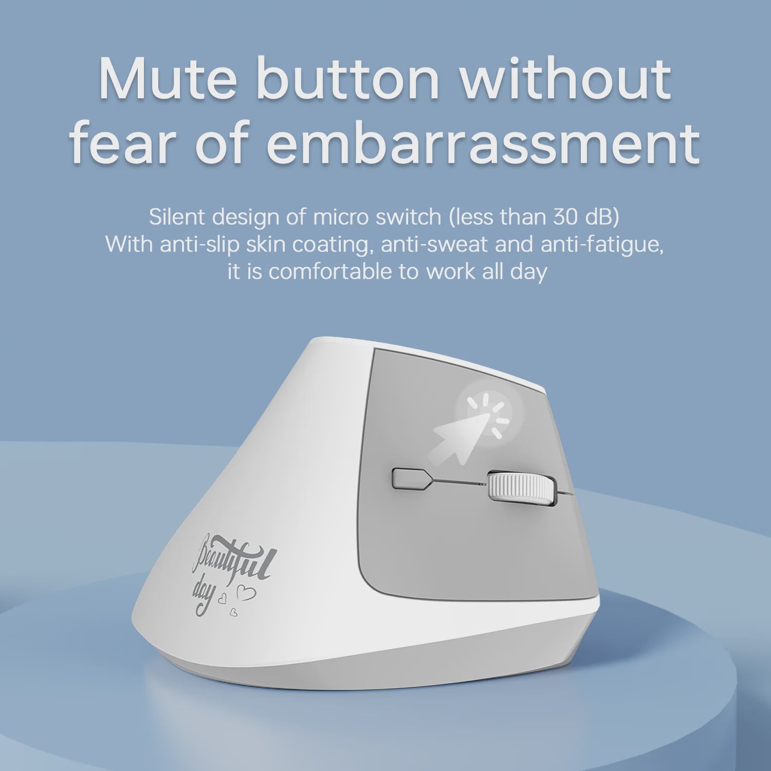 Ergonomische Verticale Draadloze Muis - Oplaadbaar, Bluetooth & 2.4G
