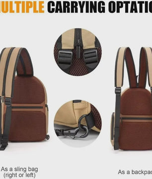 Veelzijdige Camera Schoudertas: Compacte Sling Bag & Rugzak voor DSLR, Lenzen en iPad