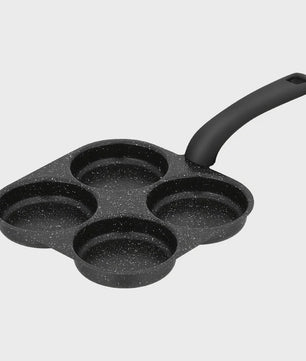 4-in-1 Koekenpan met Anti-aanbaklaag voor Eieren en Pannenkoeken
