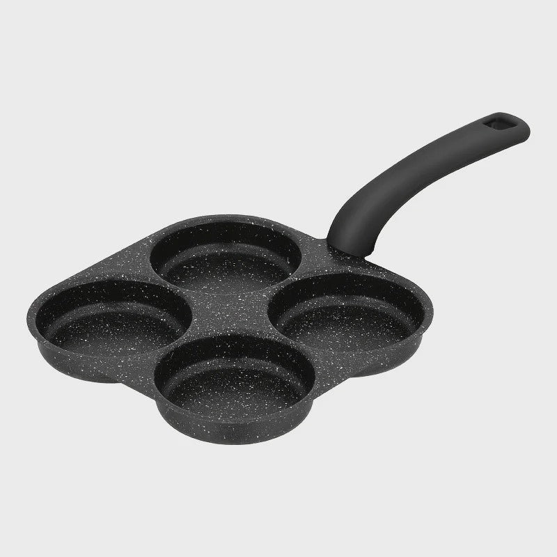 4-in-1 Koekenpan met Anti-aanbaklaag voor Eieren en Pannenkoeken
