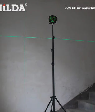 HILDA 3 Meter Laser Waterpas Statief - Verstelbaar Hoogte Metaal Fotografie Statief met 1/4 Inch Schroef
