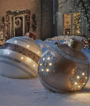 Opblaasbare Kerstbal 60cm - Grote Decoratie voor Buiten & Kerstboom